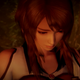 Fatal Frame on the Switch will have added modes. Here, a character looks downward, rather worried.